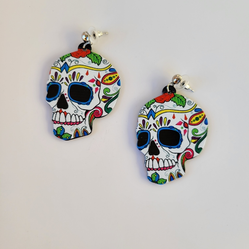 Sugar skull earrings